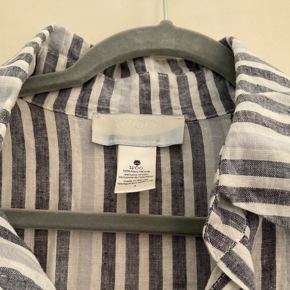 The House of Woo/ Woo, cotton stripe oversized dress, medium